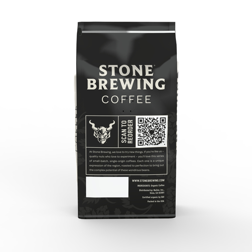 STONE Brewing Coffee Black Label Collection Ethiopia Bekele Belachew Lot #2 Single Origin Light Roast Whole Bean Coffee 10oz