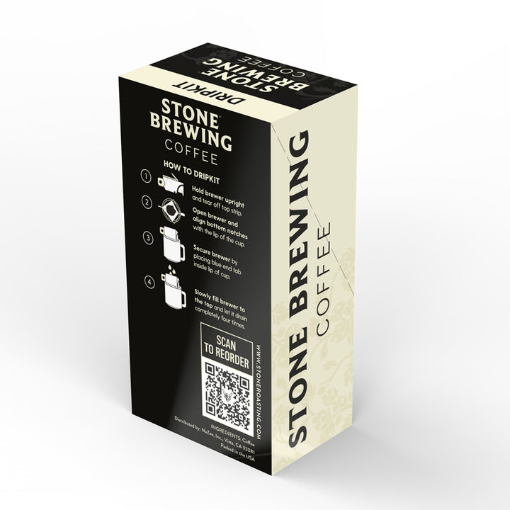STONE Brewing Coffee Black Label Collection Single Origin Light Roast DRIPKIT 5 Count